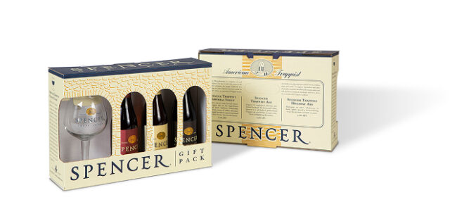 Spencer Trappist Ale in custom product boxes for retail.